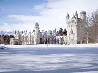 Balmoral Castle in the snow