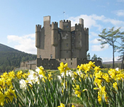 Braemar Castle in Spring