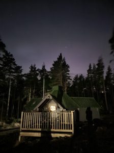 Dark sky and star gazing over the Cairngorm National Park at Cairngorm Off grid bothies